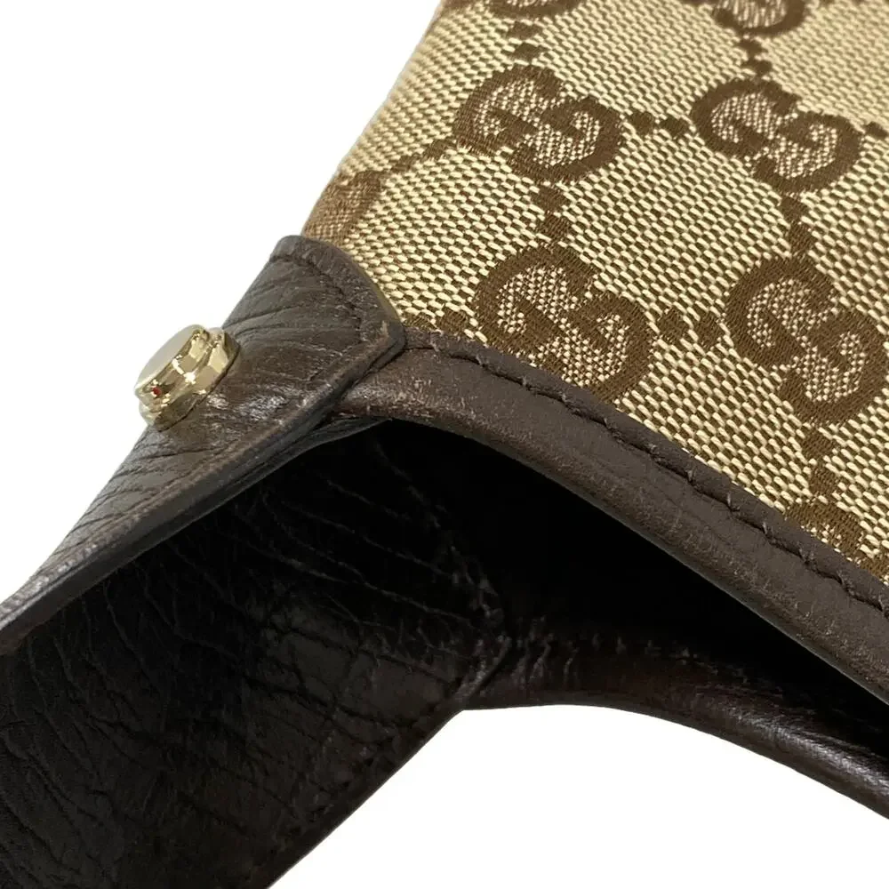 Gucci GG/Sherry (Web) Shoulder Bag 130779 Dark Brown Beige Multi Jacquard